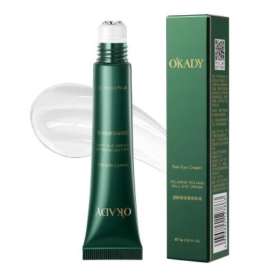 Caffeine Eye Cream with Nicimide Peptides for Dark Circles and Puffiness, Fine Lines, Wrinkles Eye Care Serum with 360 Massage Ball 15ML