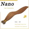 Nano Bead Hair Extensions Nano Ring Hair Extensions Real Human Hair Remy Quality Nano Tip Human Hair Extension view 2