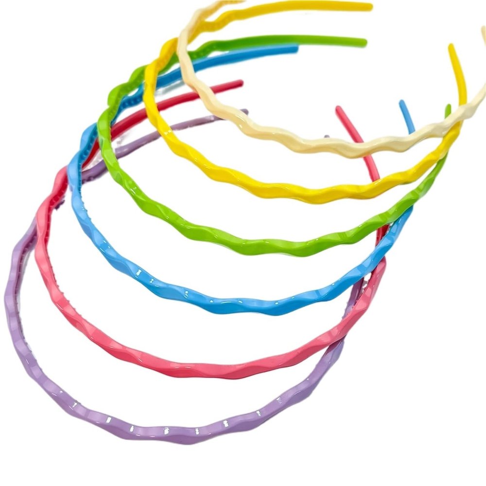 XINGLIANG Headbands 6PCS Women Hairband Wave Headband