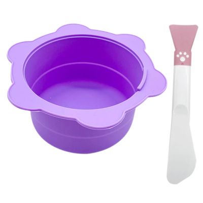 OATIPHO Silicone Wax Melting Bowl Set 2pcs Foldable Face Mask Mixing Bowl for Removal Tool Compatible Wax Warmers