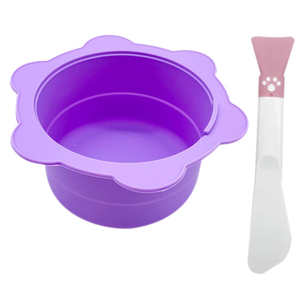 OATIPHO Silicone Wax Melting Bowl Set 2pcs Foldable Face Mask Mixing Bowl for Removal Tool Compatible Wax Warmers