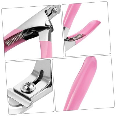 Baluue 3pcs U Shaped Nail Clipper Durable Stainless Steel Nail Trimming Tool for Family Elderly Women