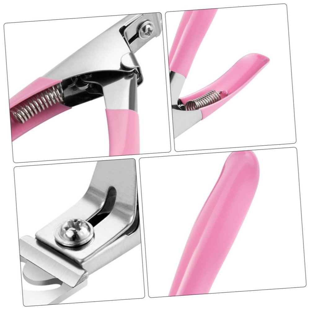 Baluue 3pcs U Shaped Nail Clipper Durable Stainless Steel Nail Trimming Tool for Family Elderly Women