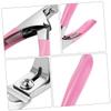 Baluue 3pcs U Shaped Nail Clipper Durable Stainless Steel Nail Trimming Tool for Family Elderly Women view 1