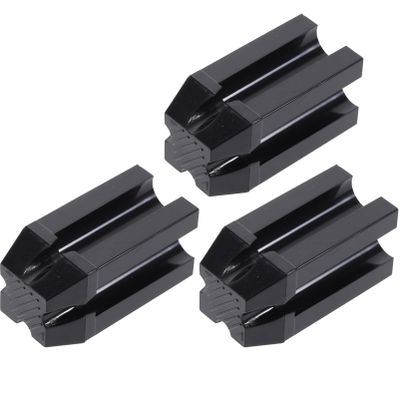 PartyKindom 1set Eyebrow Liner Sharpener Black Dual Makeup Pencil Sharpener with Style Options Compact and Lightweight for Easy Use for Brow Lip and Eyeliner Makeup Tools 3pcs