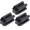PartyKindom 1set Eyebrow Liner Sharpener Black Dual Makeup Pencil Sharpener with Style Options Compact and Lightweight for Easy Use for Brow Lip and Eyeliner Makeup Tools 3pcs view 1