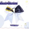 6PCS Glitter Cheer Bow Large Cheer Bows Rhinestones Hair Bows Girls 8"Cheerleading Bows Bulk Elastic Band Ponytail Holder for Teen Girls College Sports Competition view 3