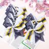 6PCS Glitter Cheer Bow Large Cheer Bows Rhinestones Hair Bows Girls 8"Cheerleading Bows Bulk Elastic Band Ponytail Holder for Teen Girls College Sports Competition view 4