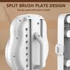 Electric Shower Brush for Body,Wall Mounted Back Scrubber for ShowerExfoliating Soft Bristles,Hands-Free Wall-Mounted Design, Back Scrubber for Shower, Perfect for Men and Women view 3