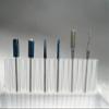 Vostok Precision Pro bits. Professional Russian Nail Drill Bits Set, 6 Pieces, Blue and Silver, Carbide and Diamond Tips view 1