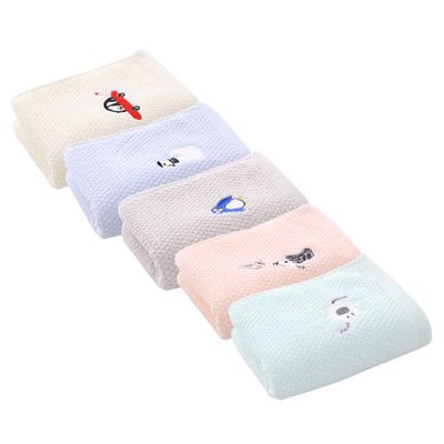 CALLARON 5pcs Multi-Purpose Cotton Towels Absorbent Face Hand Washcloths for Boys and Girls Bath Kitchen for Friends Family Soft