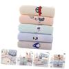 CALLARON 5pcs Multi-Purpose Cotton Towels Absorbent Face Hand Washcloths for Boys and Girls Bath Kitchen for Friends Family Soft view 4