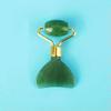 Natural Jade Quartz Crystal Facial Eye Massager Roller Gua Sha Therapy Tool Gift-Green Aventurine Quartz view 1