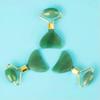 Natural Jade Quartz Crystal Facial Eye Massager Roller Gua Sha Therapy Tool Gift-Green Aventurine Quartz view 4