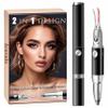 2 in 1 Heated Eyelash Curlers and Eyebrow Trimmer for Women, Electric Eyelash Curler with 2 Temperature Modes Anti-Burn USB Rechargeable Heated Eyelash Curler, Ideal Gift for Women (Black EA) view 1