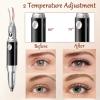 2 in 1 Heated Eyelash Curlers and Eyebrow Trimmer for Women, Electric Eyelash Curler with 2 Temperature Modes Anti-Burn USB Rechargeable Heated Eyelash Curler, Ideal Gift for Women (Black EA) view 3