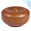 GALPADA 2pcs Wooden Shaving Bowl Lid Men Shaving Soap Bowl Men for Home Barber Shop Salon view 2