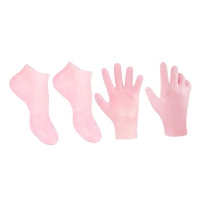 ELAYARD Moisturizing Callus Remover Socks and Gloves Set 2-Piece Foot Care Kit for Cracked Heels Softening and Hydration Suitable for Skin Types