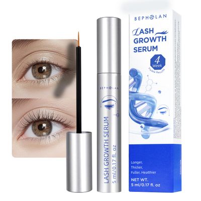 BEPHOLAN Eyelash Growth Serum for Thicker, Fuller, Longer & Bold Eyebrows, Premium Serum, Grow Lashes with Brow Enhance (5ml)