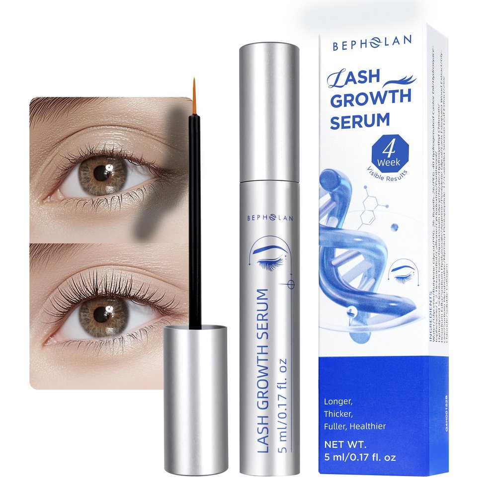 BEPHOLAN Eyelash Growth Serum for Thicker, Fuller, Longer & Bold Eyebrows, Premium Serum, Grow Lashes with Brow Enhance (5ml)