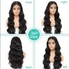 13x4 Lace Front Wigs Body Wave Brazilian Hair with Pre-Plucked with Baby Hair Glueless Lace Frontal Human Hair Wig Natural Color for Black Women (130% Density, 14inch) view 3