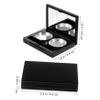 Beavorty 3sets Portable Eyeshadow Cases Refillable Blush Powder Organizers for Travel and Compact Lightweight Makeup Storage Aluminum Pans view 2