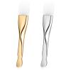 2 PCS Silicone Face Mask Brush Double-End Face Mask Applicator Exfoliating Silicone Facial Brush for Mud Facial Masks (Gold&silver) view 1