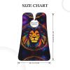UTRSIFB Waterproof Beard Bib, Non-Stick Hair Catcher for Men's Grooming & Trimming, Cool Lion Space Art view 3