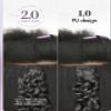 LUVME Invisible Clip in Hair Extensions 2 Pack Messy Curly Real Human Hair, Remy Hair Clip ins for Women, Natural Human Hair, 14 inch 220g 12Pcs, Natural Black view 4