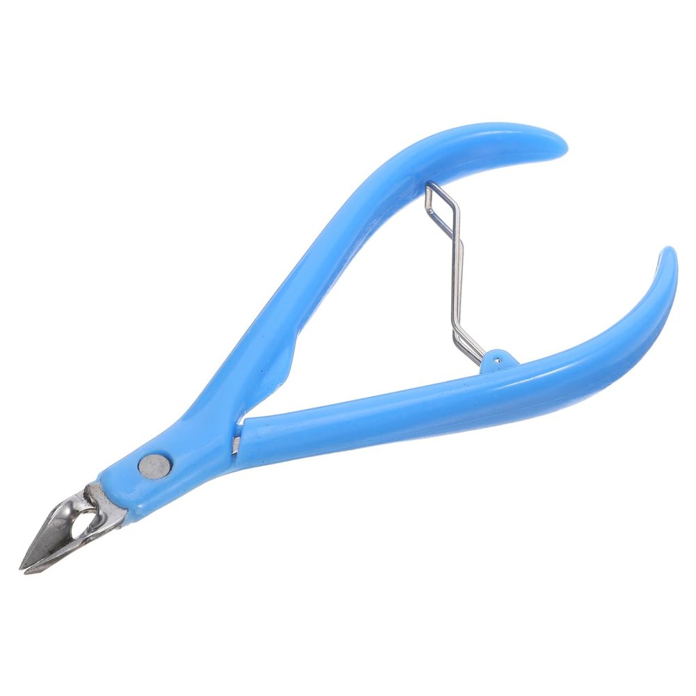 Baluue Professional Cuticle Nipper Clipper with Plastic Handle Precise Dead Skin Trimmer for Manicure Pedicure Nail Art Tool