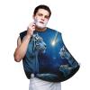 UTRSIFB Suction Cup Beard Apron White Tiger Universe Galaxy Art, Non-Stick Hair Catcher, Waterproof, Ideal for Men's Shaving & Grooming view 1