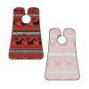 UTRSIFB Waterproof Beard Bib, Non-Stick Hair Catcher for Men's Grooming & Trimming, Southwest Native American Ethnic Horse Dreamcatcher Art Red view 2