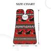 UTRSIFB Waterproof Beard Bib, Non-Stick Hair Catcher for Men's Grooming & Trimming, Southwest Native American Ethnic Horse Dreamcatcher Art Red view 3