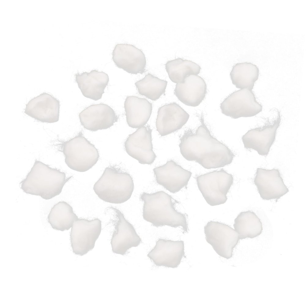 Baluue 300pcs Nail Glue Remover Cotton Balls Soft and Absorbent for Manicure and Nail Art