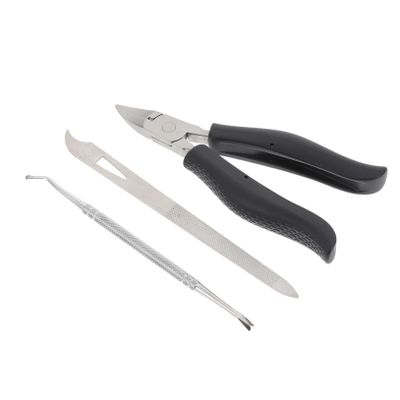 Baluue 1set Compact Stainless Steel Dead Skin Trimmer and Nail Clipper Portable Manicure and Pedicure Tool for Home and Salon Use Ergonomic Design for Comfortable Handling