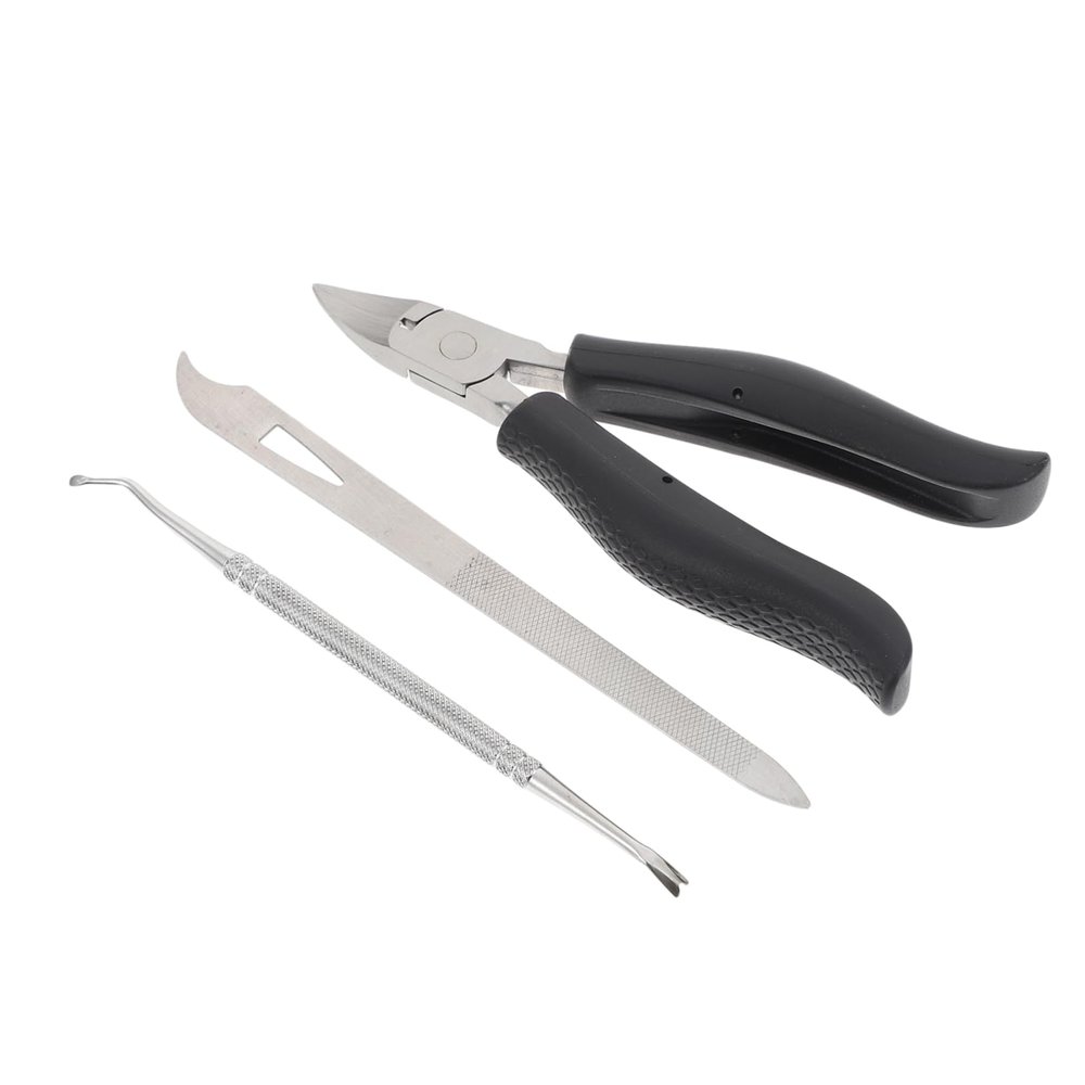 Baluue 1set Compact Stainless Steel Dead Skin Trimmer and Nail Clipper Portable Manicure and Pedicure Tool for Home and Salon Use Ergonomic Design for Comfortable Handling