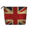 HJBNW Travel Makeup Bag for Women Large Capacity Cosmetic Bags Waterproof Portable Toiletry Bag British Flag Make Up Bags with Zipper Aesthetic Makeup Organizer for Ladies Gift view 1