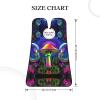 UTRSIFB Suction Cup Beard Grooming Bib, Non-Stick Hair Catcher, Waterproof, Trippy Magic Mushrooms Art view 3