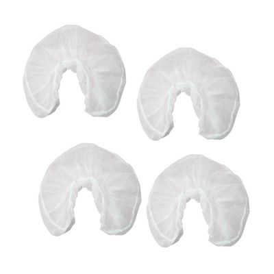 Alipis 50pcs Disposable Non-Woven U-Shaped Headrest Covers for Massage Spa and Travel Soft Comfortable Pillowcase for Hotel Thick Design