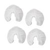 Alipis 50pcs Disposable Non-Woven U-Shaped Headrest Covers for Massage Spa and Travel Soft Comfortable Pillowcase for Hotel Thick Design view 1