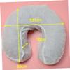 Alipis 50pcs Disposable Non-Woven U-Shaped Headrest Covers for Massage Spa and Travel Soft Comfortable Pillowcase for Hotel Thick Design view 2