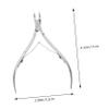 Baluue Stainless Steel Nail Nipper for Cuticles Ergonomic Design Portable Manicure Tool Long Jaw Clippers for Fingernails and Toenails Durable and Resistant for Home Salon Use view 2