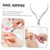 Baluue Stainless Steel Nail Nipper for Cuticles Ergonomic Design Portable Manicure Tool Long Jaw Clippers for Fingernails and Toenails Durable and Resistant for Home Salon Use view 3