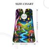 UTRSIFB Waterproof Beard Trimming Bib Mushroom Trippy Magic Butterfly Art, Non-Stick Hair Catcher, Ideal for Men's Shaving & Grooming Sets view 3