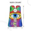 UTRSIFB Beard Hair Catcher Cape, Non-Stick Bib for Men's Shaving, Waterproof, Trippy Eye Magic Mushrooms view 3