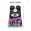 UTRSIFB Non-Stick Beard Trimming Bib Trippy Mushroom Magic Eye Art, Hair Catcher for Shaving, Waterproof, Great for Men's Grooming Sets view 3