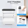 PSUFURV Massage Table, Foot Rest Pedicure Manicure Funiture 44.09 Pounds Load Bearing Capacity Equipped with 4 Universal Wheels with Brakes Comfortable Cushion view 4