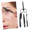 WOFASHPURET 2sets Eyebrow Grooming Kit Scissors Tweezers and Brush Eyebrow Trimming Tools for Precise Shaping and Styling view 4