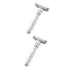 BESTYASH 2pcs Manual Double Edge Razor Holder for Shower Men Shaving Machine Blades Beard Trimmers Adjustable Shaving Machine view 1