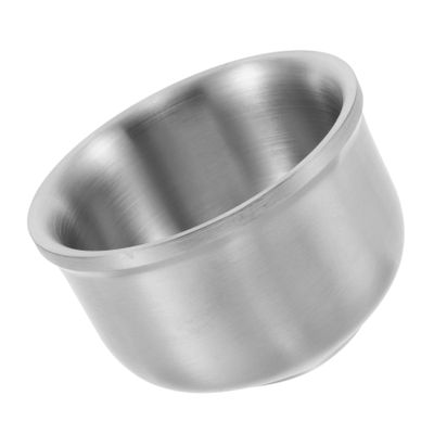 FOMIYES Men Shaving Bowl Stainless Steel Shaving Soap Bowl Razor Cleaning for Beard Lathering Facial Cleansing Foam